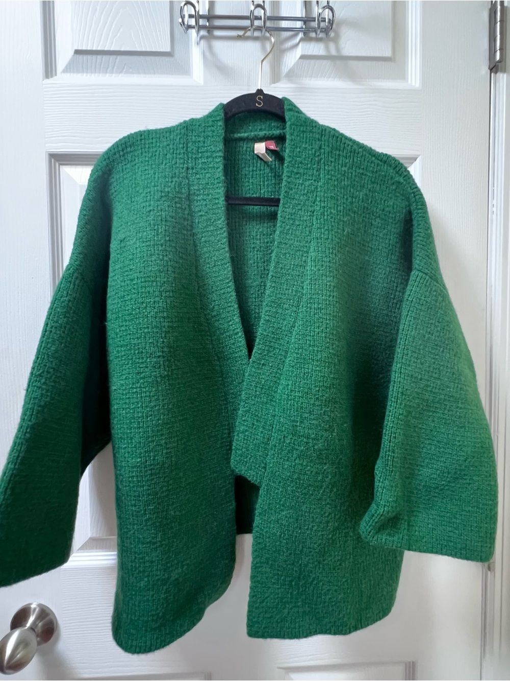 Pilcro Anthropologie Kelly Green Kimono Style Sweater One Size